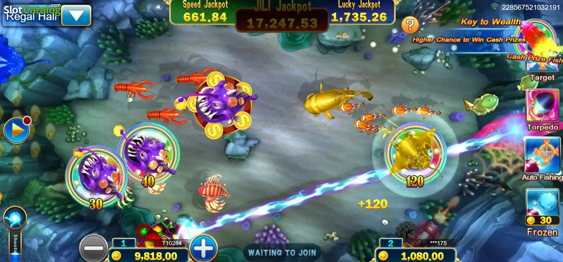 Jackpot Fishing win screen screenshot