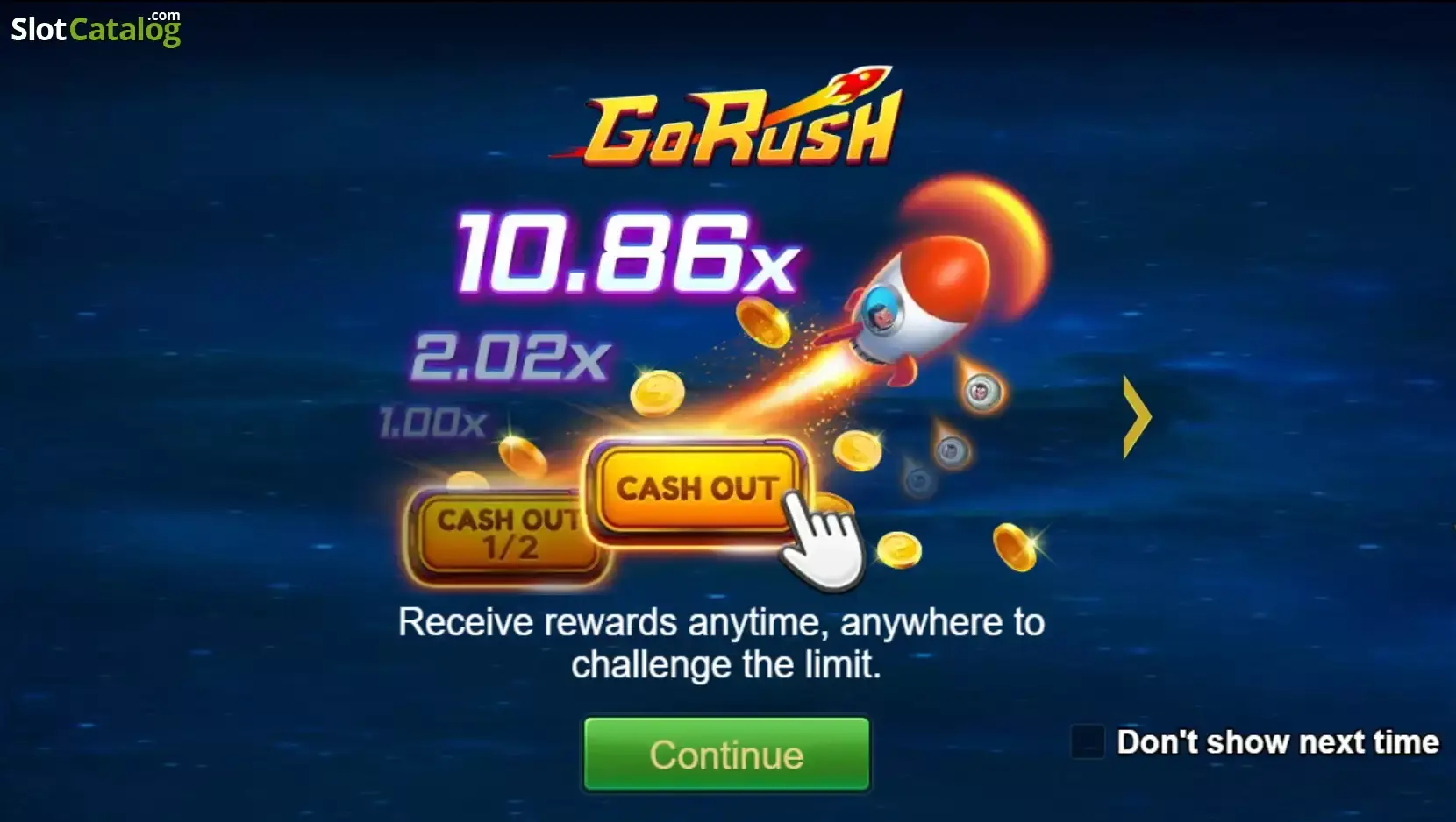 Go Rush start screen (reference)