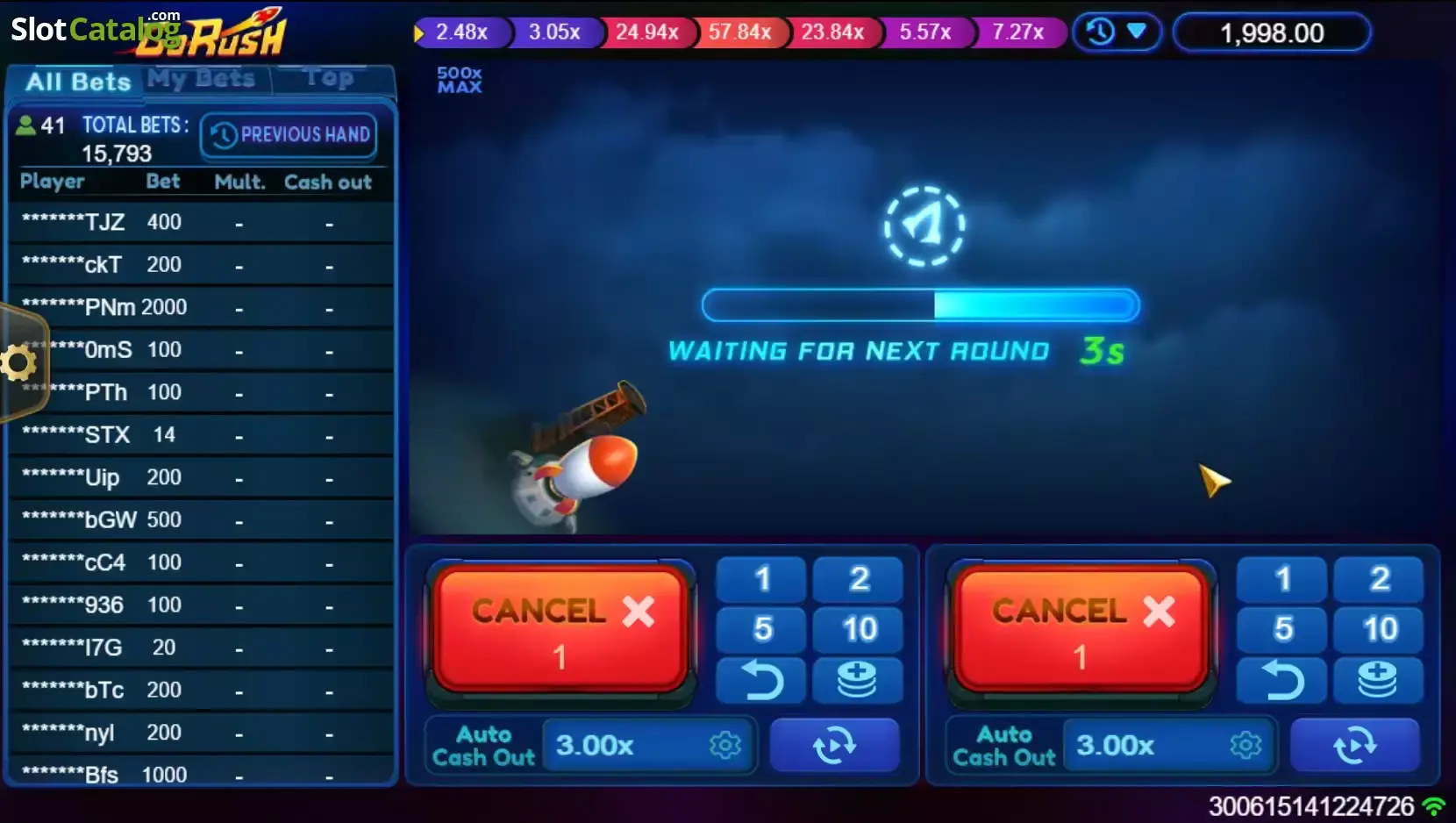 Go Rush Gameplay screen (reference)