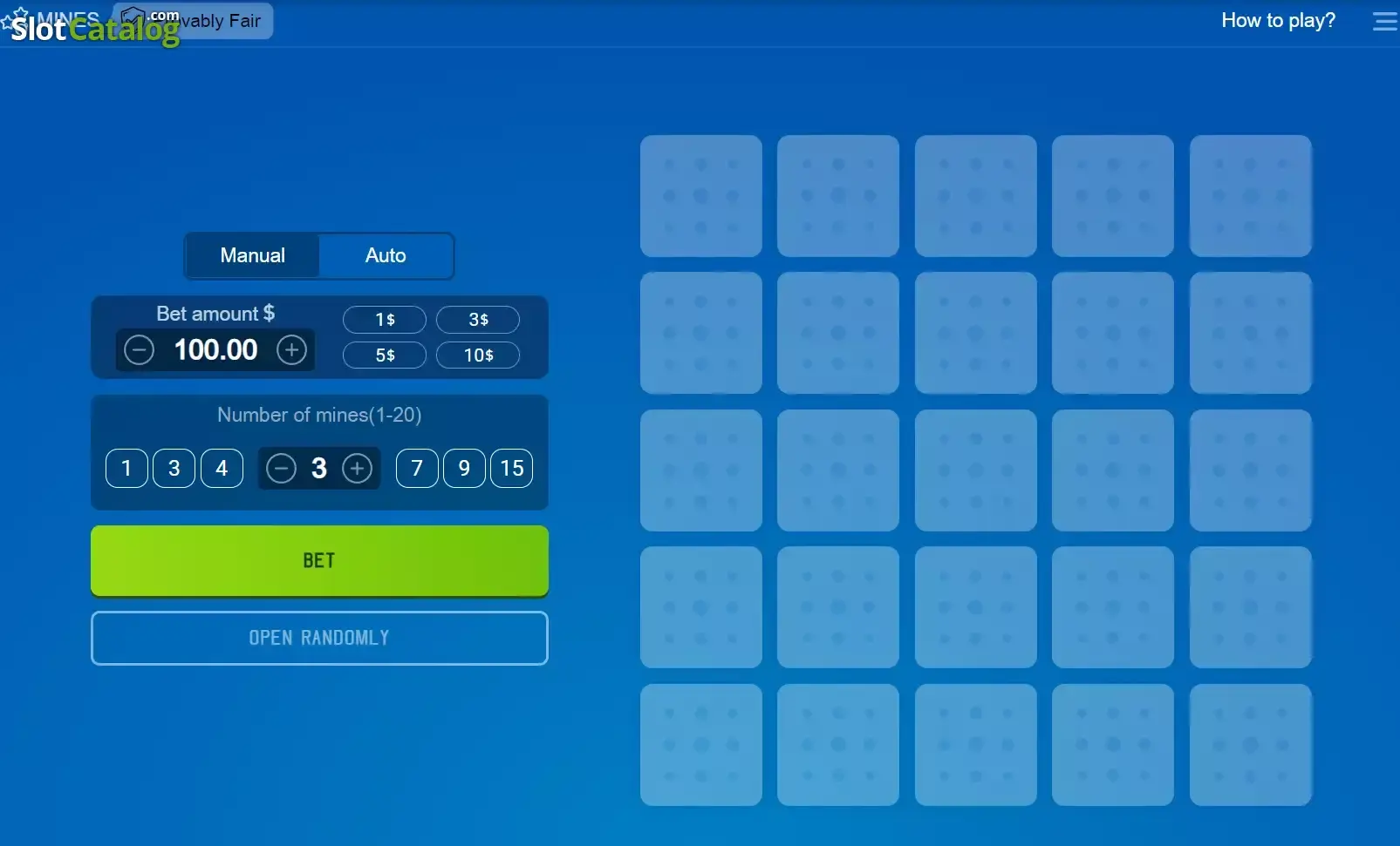 Mines Game screen (reference)