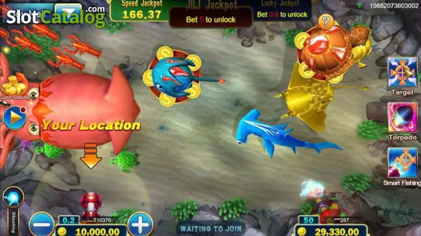 Jackpot Fishing game screen screenshot