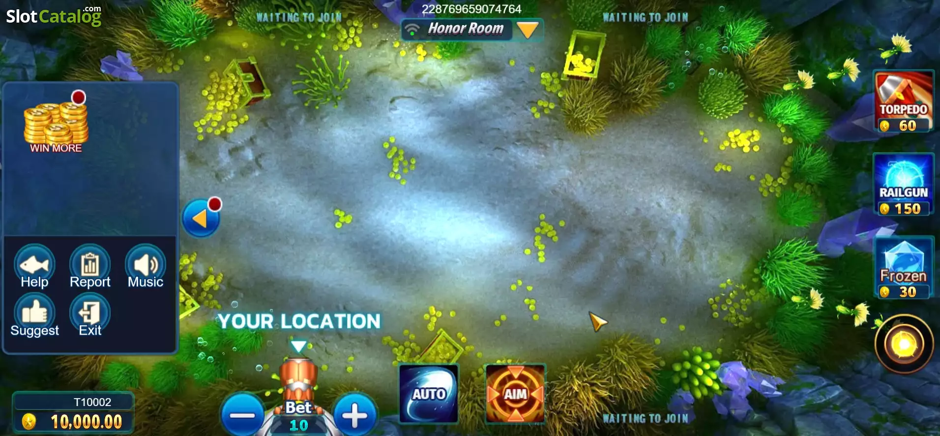 Mega Fishing game screen screenshot