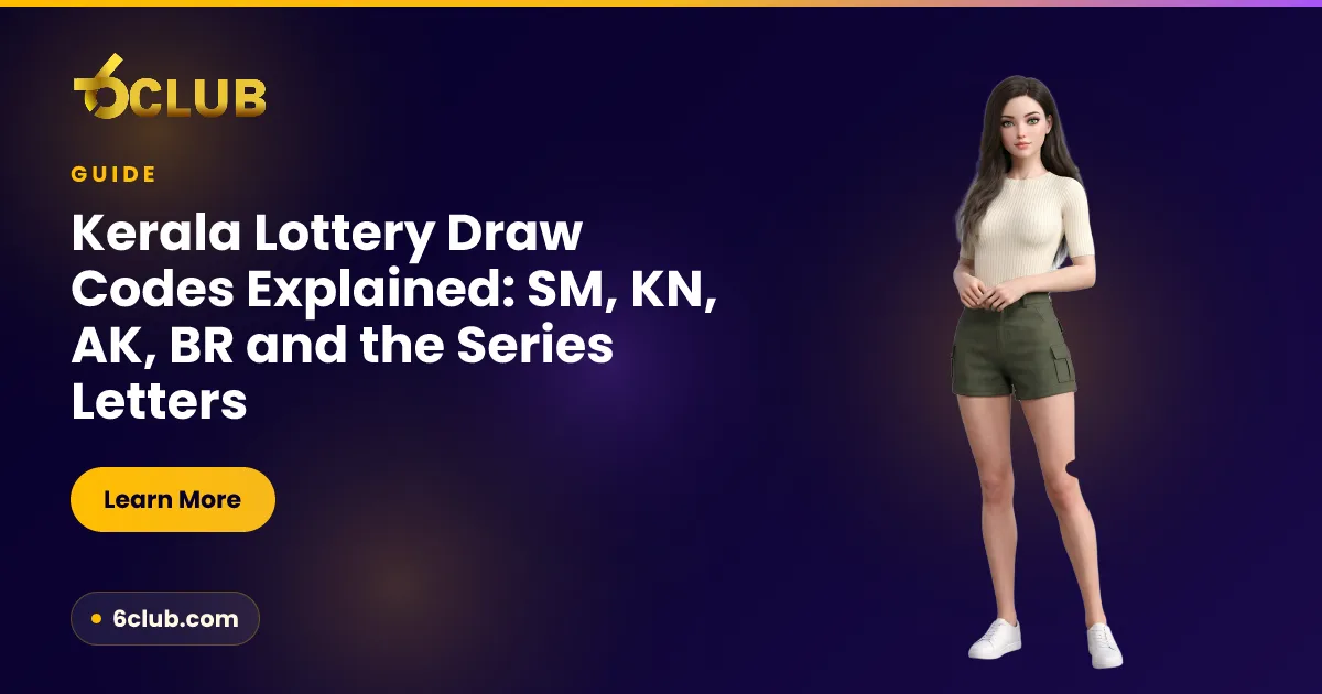 Kerala State Lottery series codes explained — the letter prefixes and draw numbers printed on weekly lottery tickets